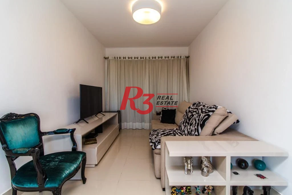Apartamento com 3 dormitórios à venda, 92 m² - Marapé - Santos/SP
