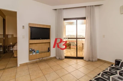 Flat com 1 dormitório à venda, 42 m² - Boqueirão - Santos/SP