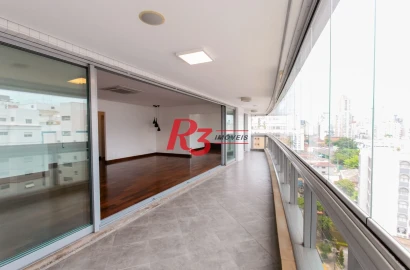 Apartamento com 4 dormitórios para alugar, 265 m² por R$ 25.000,00/mês - Boqueirão - Santos/SP