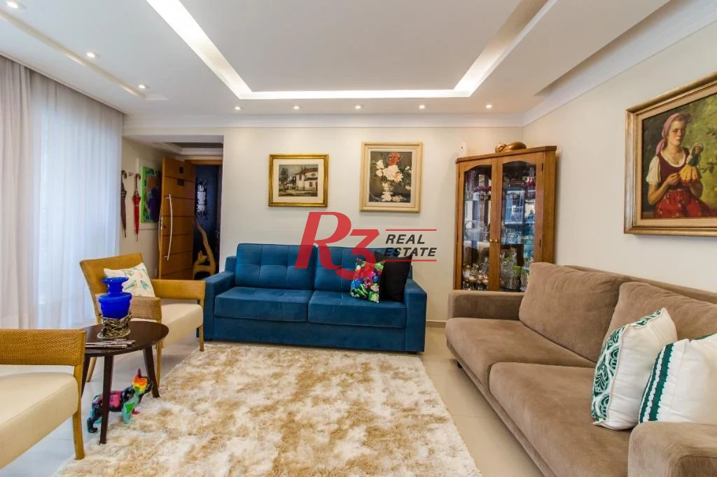 Apartamento com 4 dormitórios à venda, 191 m² - Gonzaga - Santos/SP