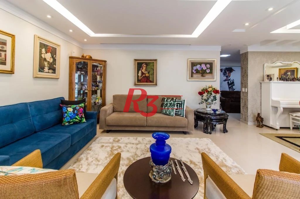 Apartamento com 4 dormitórios à venda, 191 m² - Gonzaga - Santos/SP