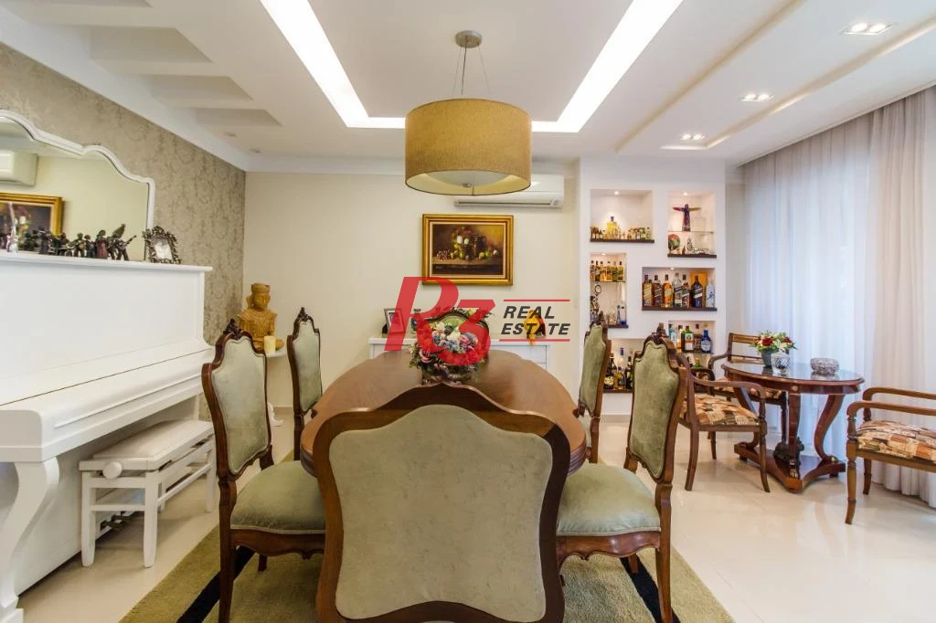 Apartamento com 4 dormitórios à venda, 191 m² - Gonzaga - Santos/SP