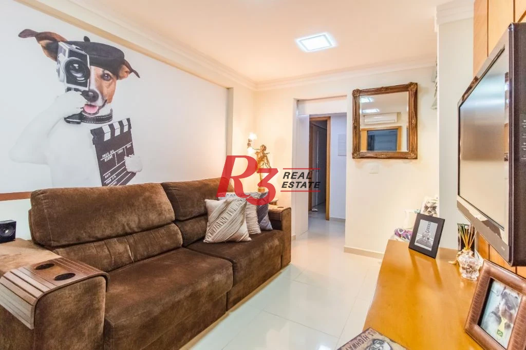 Apartamento com 4 dormitórios à venda, 191 m² - Gonzaga - Santos/SP