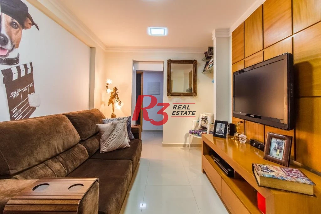 Apartamento com 4 dormitórios à venda, 191 m² - Gonzaga - Santos/SP