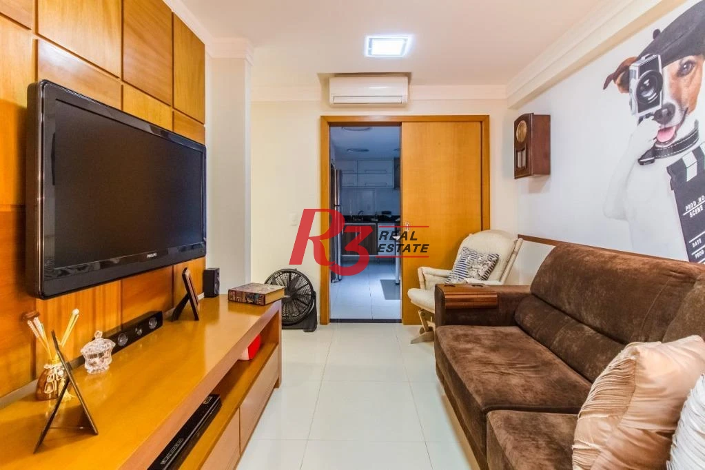 Apartamento com 4 dormitórios à venda, 191 m² - Gonzaga - Santos/SP
