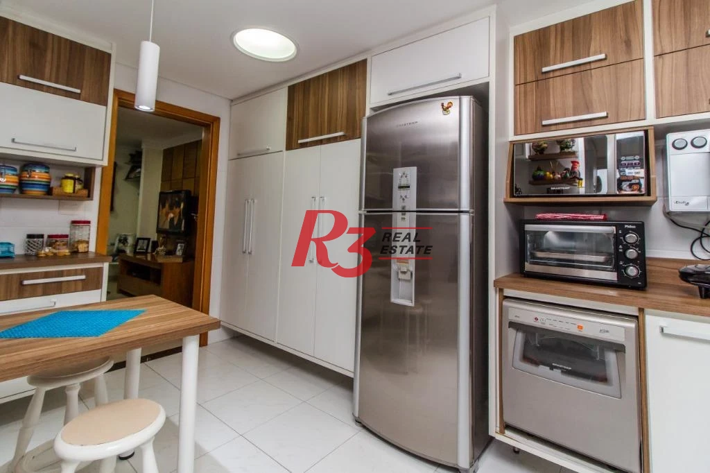 Apartamento com 4 dormitórios à venda, 191 m² - Gonzaga - Santos/SP
