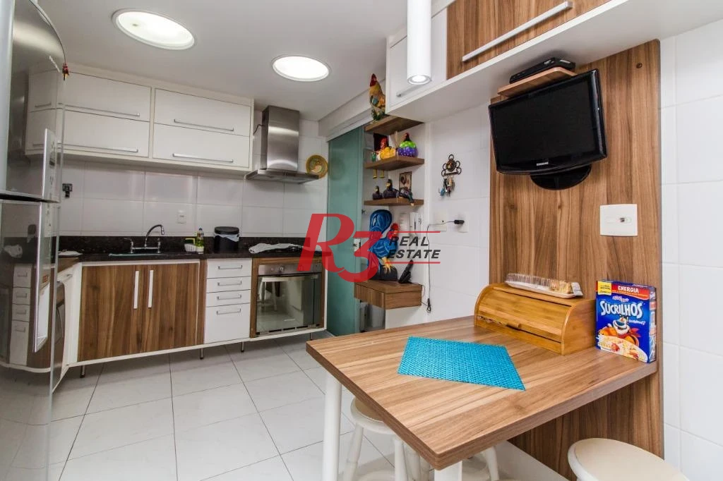 Apartamento com 4 dormitórios à venda, 191 m² - Gonzaga - Santos/SP