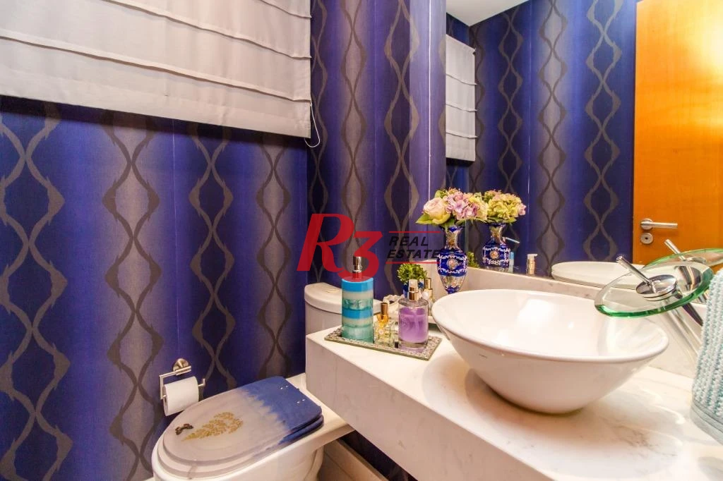Apartamento com 4 dormitórios à venda, 191 m² - Gonzaga - Santos/SP