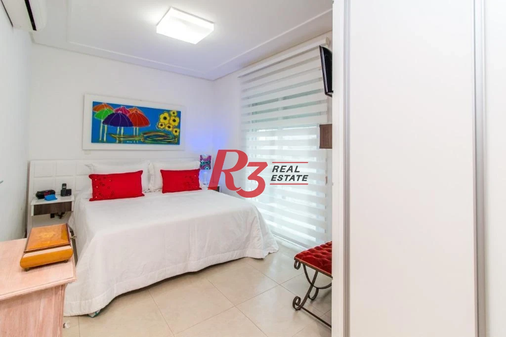 Apartamento com 4 dormitórios à venda, 191 m² - Gonzaga - Santos/SP