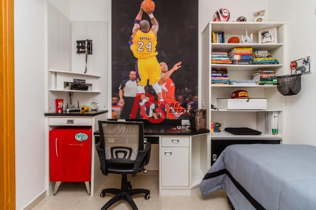 Apartamento com 4 dormitórios à venda, 191 m² - Gonzaga - Santos/SP