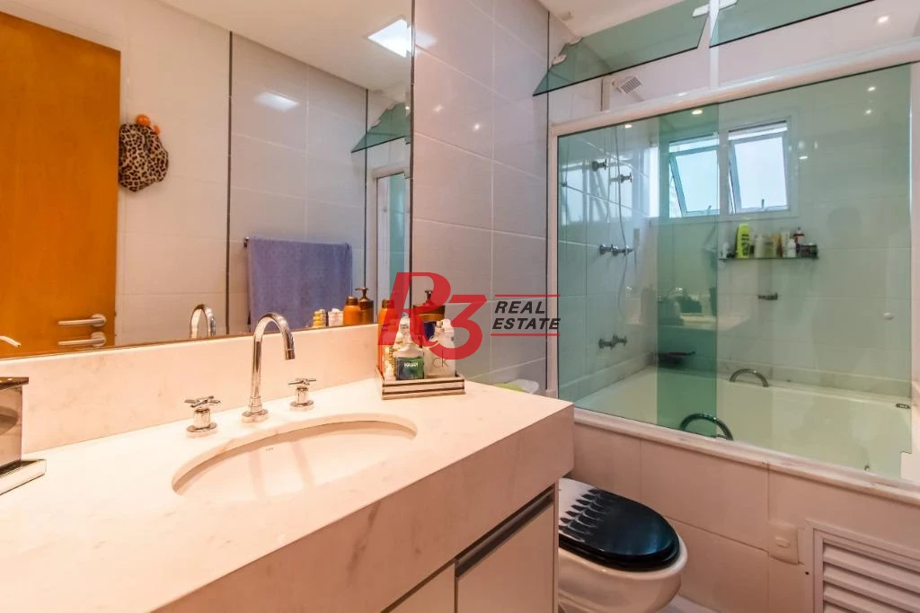 Apartamento com 4 dormitórios à venda, 191 m² - Gonzaga - Santos/SP