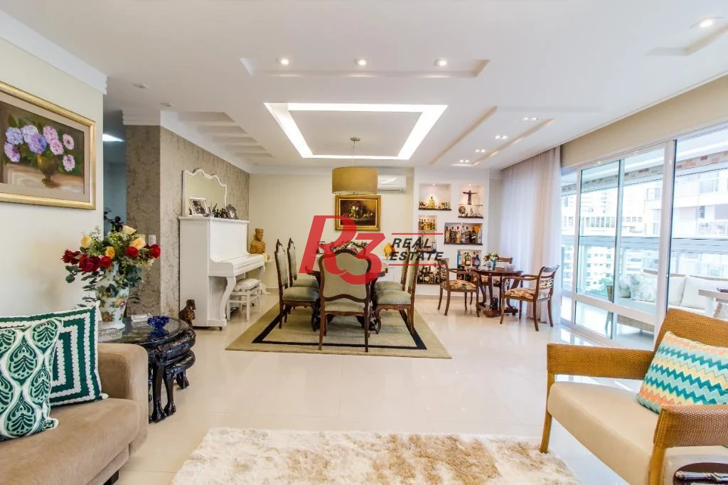 Apartamento com 4 dormitórios à venda, 191 m² - Gonzaga - Santos/SP
