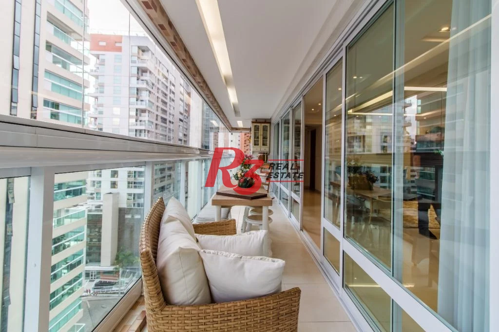 Apartamento com 4 dormitórios à venda, 191 m² - Gonzaga - Santos/SP