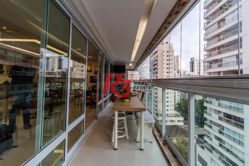 Apartamento com 4 dormitórios à venda, 191 m² - Gonzaga - Santos/SP