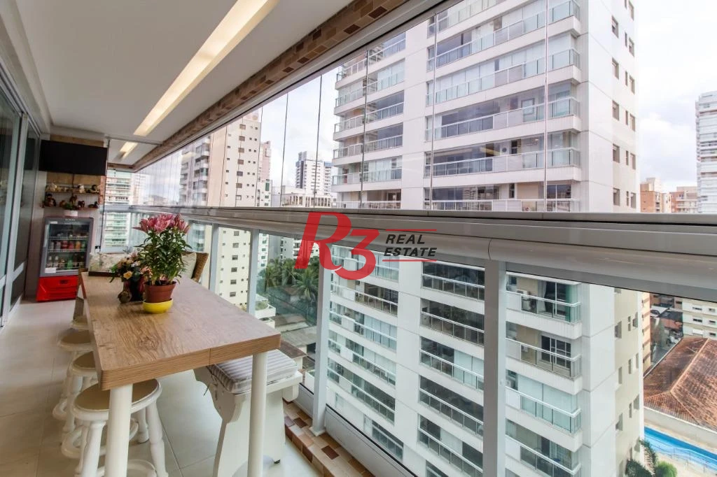 Apartamento com 4 dormitórios à venda, 191 m² - Gonzaga - Santos/SP