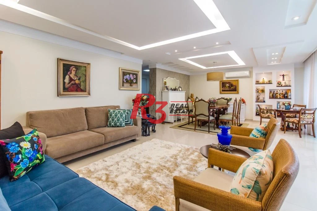 Apartamento com 4 dormitórios à venda, 191 m² - Gonzaga - Santos/SP