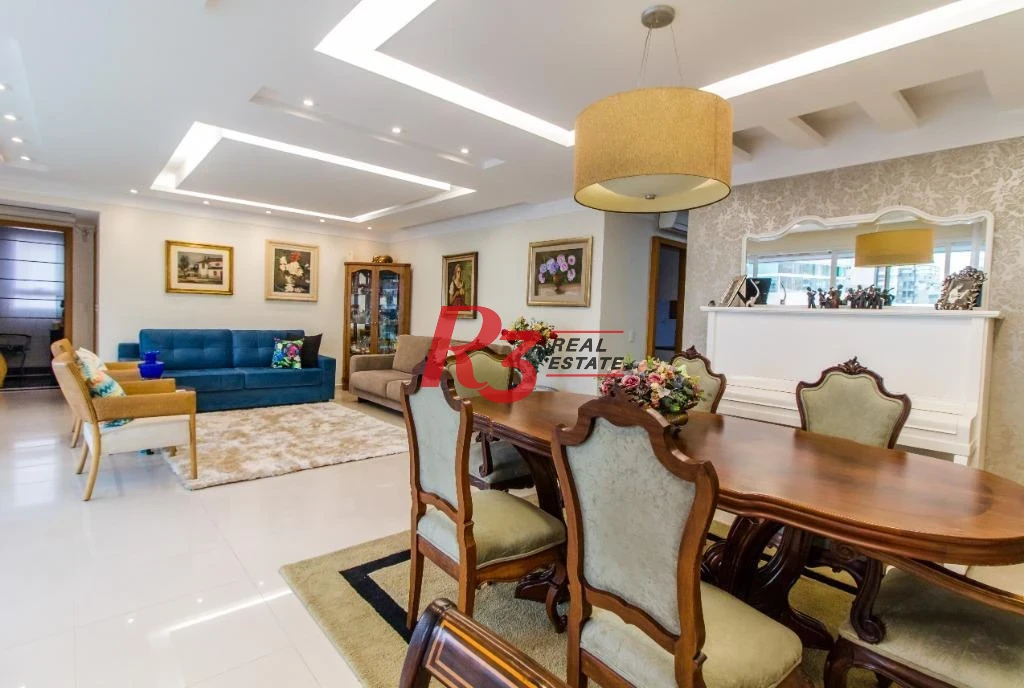 Apartamento com 4 dormitórios à venda, 191 m² - Gonzaga - Santos/SP