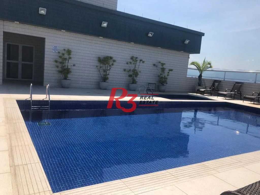 Apartamento com 3 dormitórios para alugar, 241 m² por R$ 10.000,00/mês - Aparecida - Santos/SP