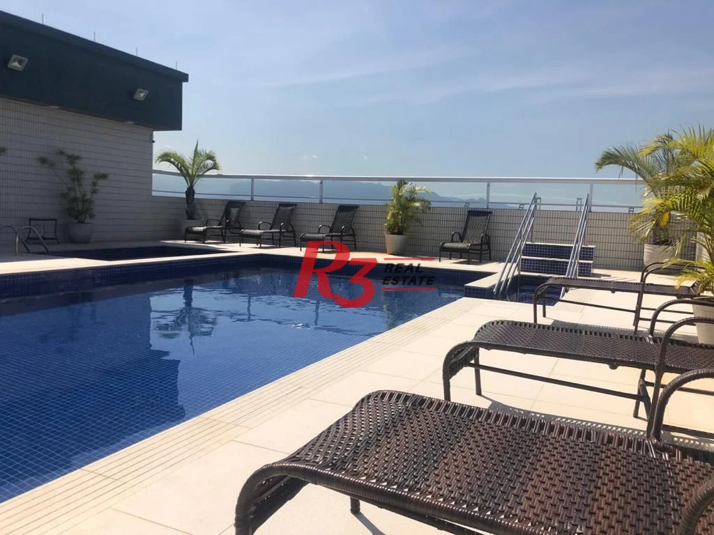 Apartamento com 3 dormitórios para alugar, 241 m² por R$ 10.000,00/mês - Aparecida - Santos/SP
