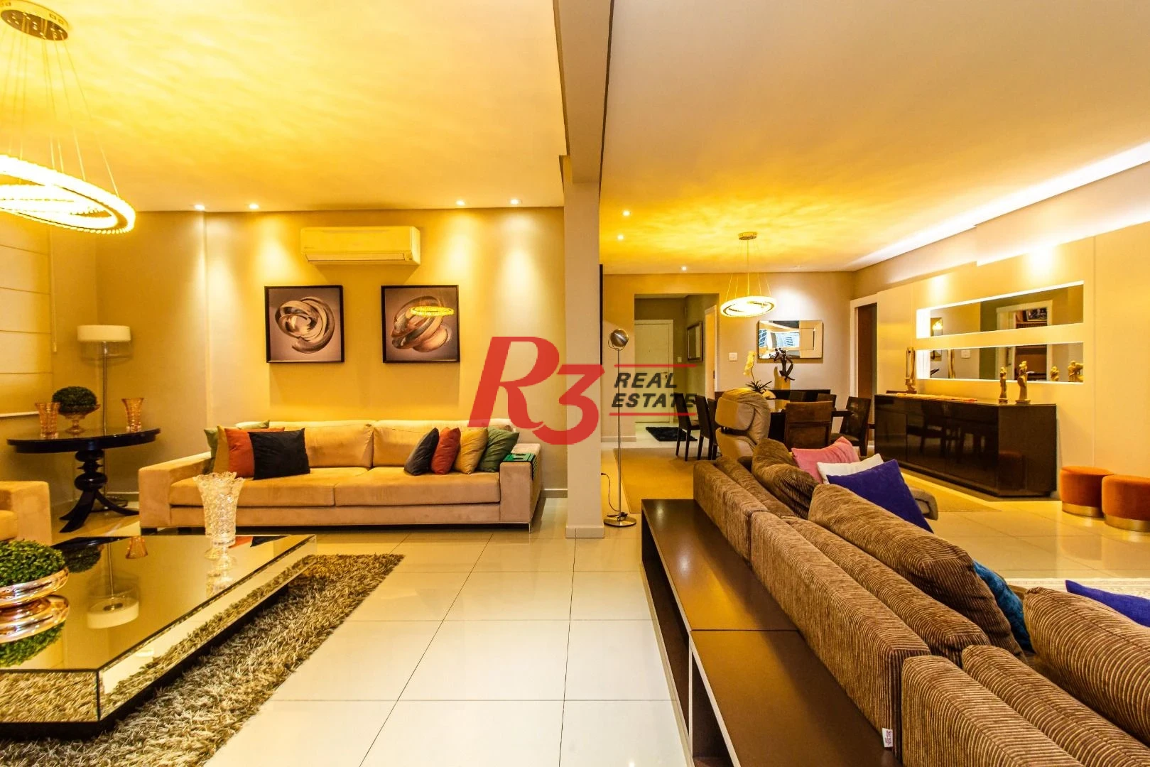 Apartamento com 3 dormitórios para alugar, 241 m² por R$ 10.000,00/mês - Aparecida - Santos/SP