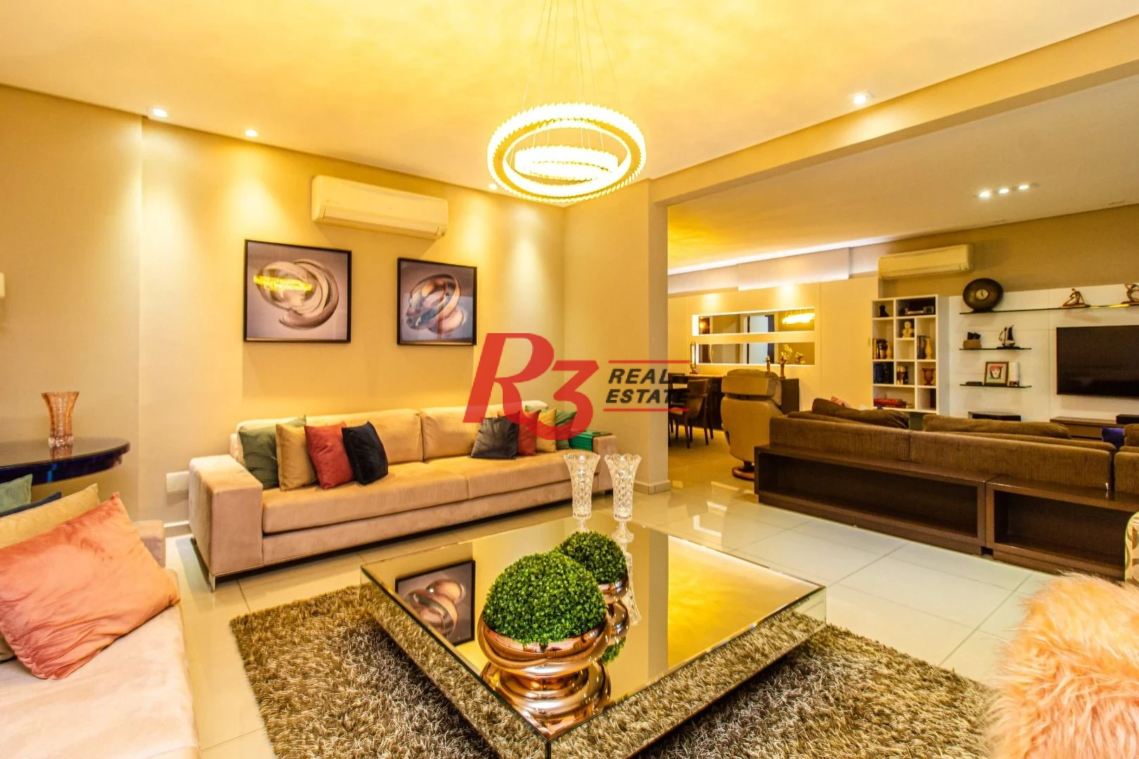 Apartamento com 3 dormitórios para alugar, 241 m² por R$ 10.000,00/mês - Aparecida - Santos/SP