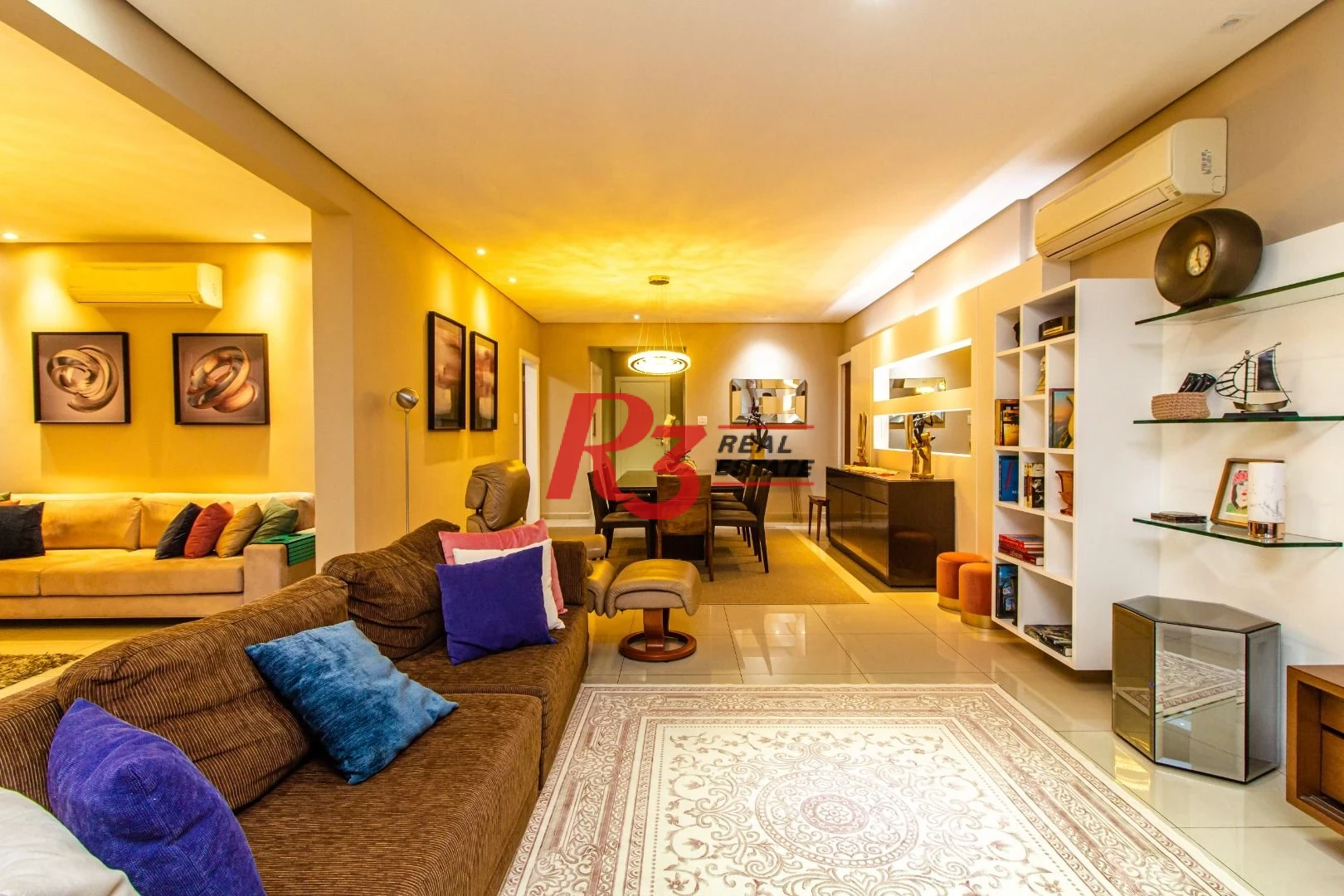 Apartamento com 3 dormitórios para alugar, 241 m² por R$ 10.000,00/mês - Aparecida - Santos/SP