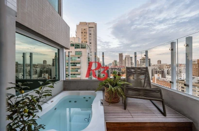 Comprar, Apartamento Duplex, 2 Quartos - Gonzaga - Santos.