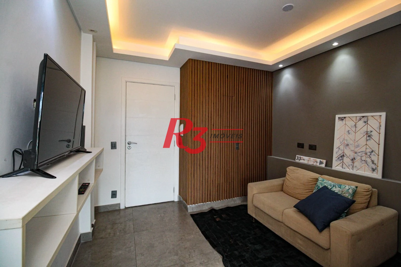 Apartamento Garden com 1 dormitório para alugar, 78 m² por R$ 5.050,00/mês - Ponta da Praia - Santos/SP