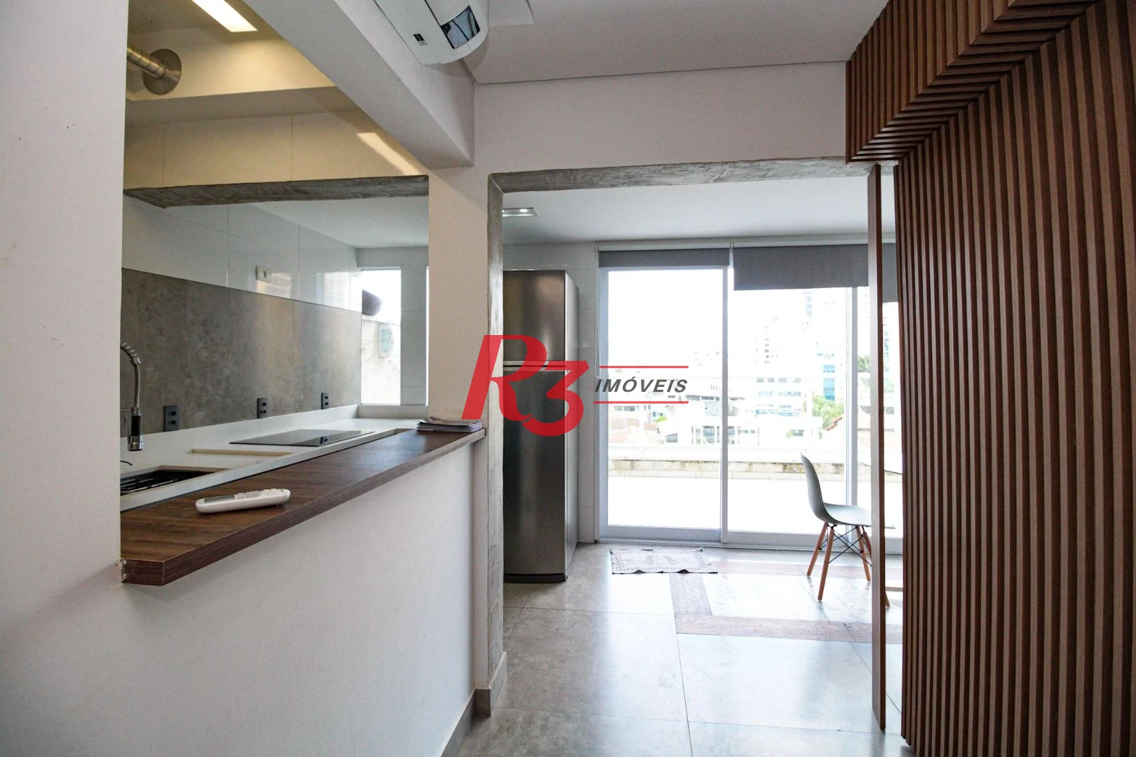 Apartamento Garden com 1 dormitório para alugar, 78 m² por R$ 5.050,00/mês - Ponta da Praia - Santos/SP