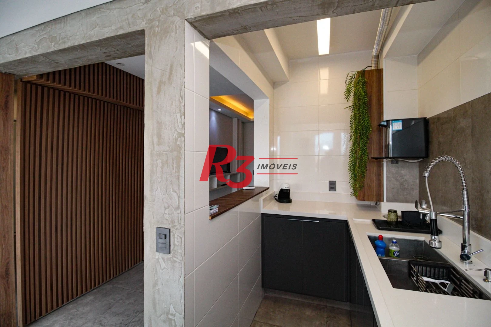Apartamento Garden com 1 dormitório para alugar, 78 m² por R$ 5.050,00/mês - Ponta da Praia - Santos/SP