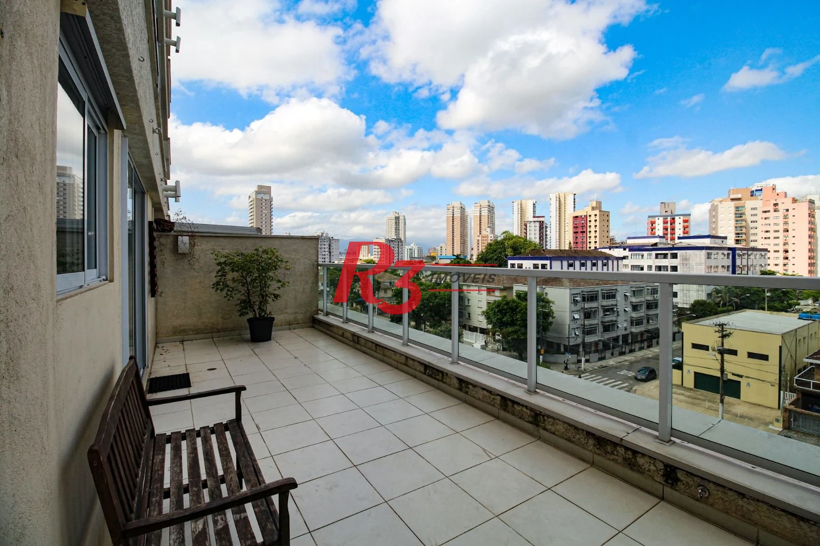Apartamento Garden com 1 dormitório para alugar, 78 m² por R$ 5.050,00/mês - Ponta da Praia - Santos/SP