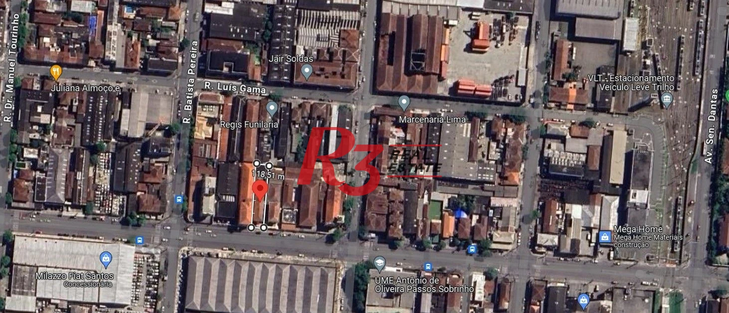 Terreno à venda, 490 m² por R$ 1.500.000,00 - Macuco - Santos/SP