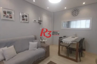 Apartamento com 1 dormitório à venda, 60 m² por R$ 266.000,00 - Itararé - São Vicente/SP
