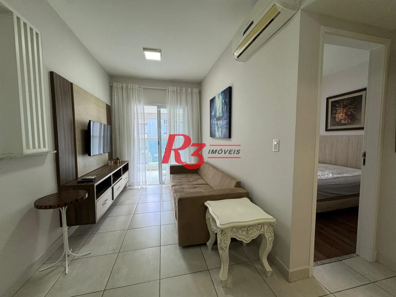 Apartamento com 1 dormitório para alugar, 50 m² por R$ 5.800,00/mês - Gonzaga - Santos/SP