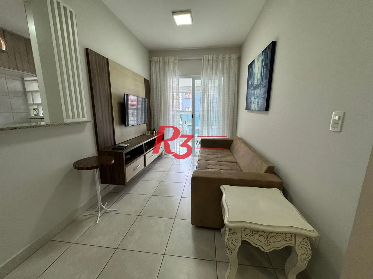 Apartamento com 1 dormitório para alugar, 50 m² por R$ 5.800,00/mês - Gonzaga - Santos/SP