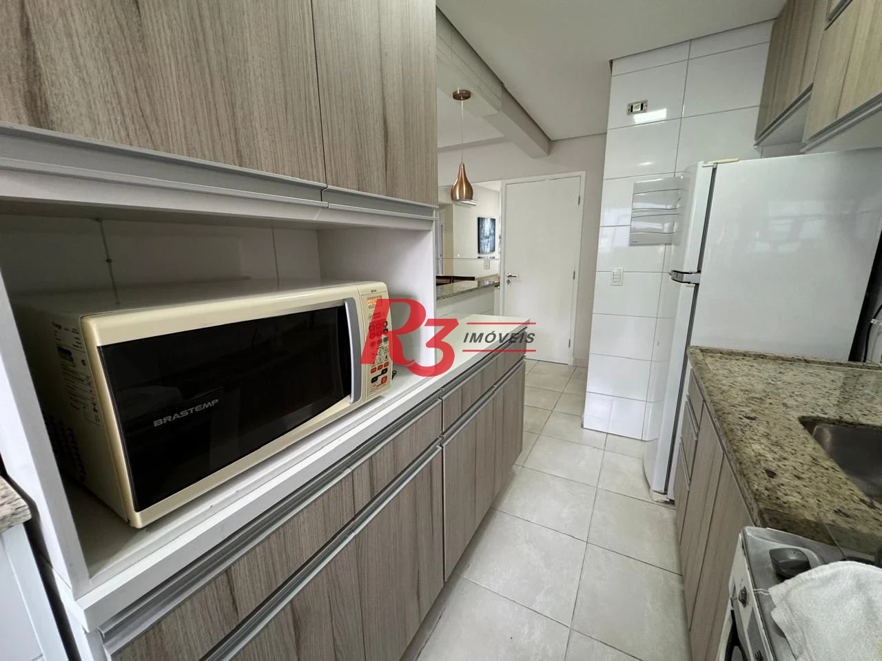 Apartamento com 1 dormitório para alugar, 50 m² por R$ 5.800,00/mês - Gonzaga - Santos/SP