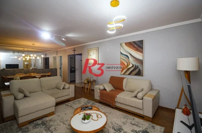 Apartamento com 4 dormitórios à venda, 204 m² - Boqueirão - Santos/SP