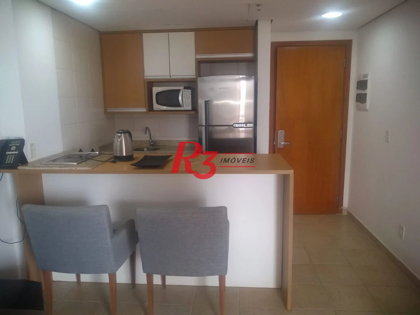 Flat com 1 dormitório à venda, 45 m² por R$ 515.000,00 - Boqueirão - Santos/SP