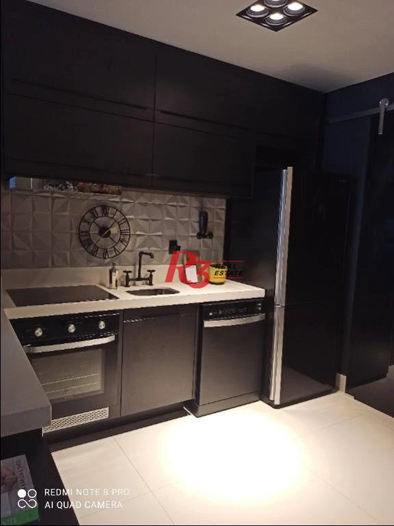 Apartamento com 1 dormitório à venda, 106 m² - Aparecida - Santos/SP