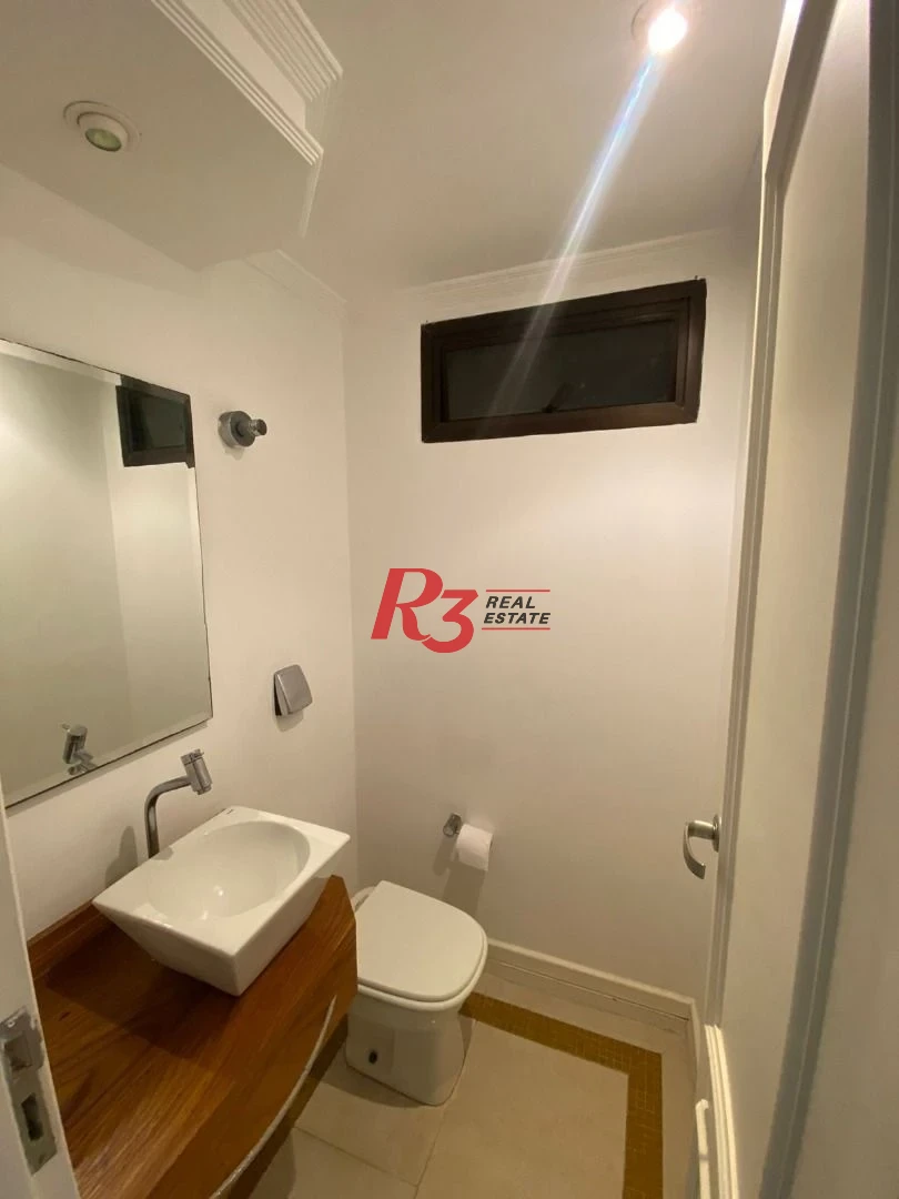 Apartamento com 3 dormitórios para alugar, 179 m² por R$ 11.000,02/mês - Gonzaga - Santos/SP