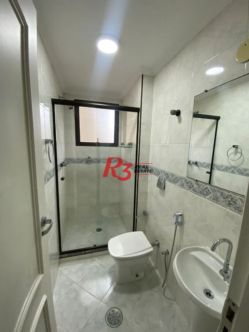Apartamento com 3 dormitórios para alugar, 179 m² por R$ 11.000,02/mês - Gonzaga - Santos/SP