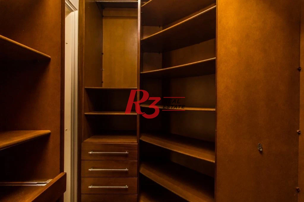 Apartamento com 3 dormitórios para alugar, 179 m² por R$ 11.000,02/mês - Gonzaga - Santos/SP