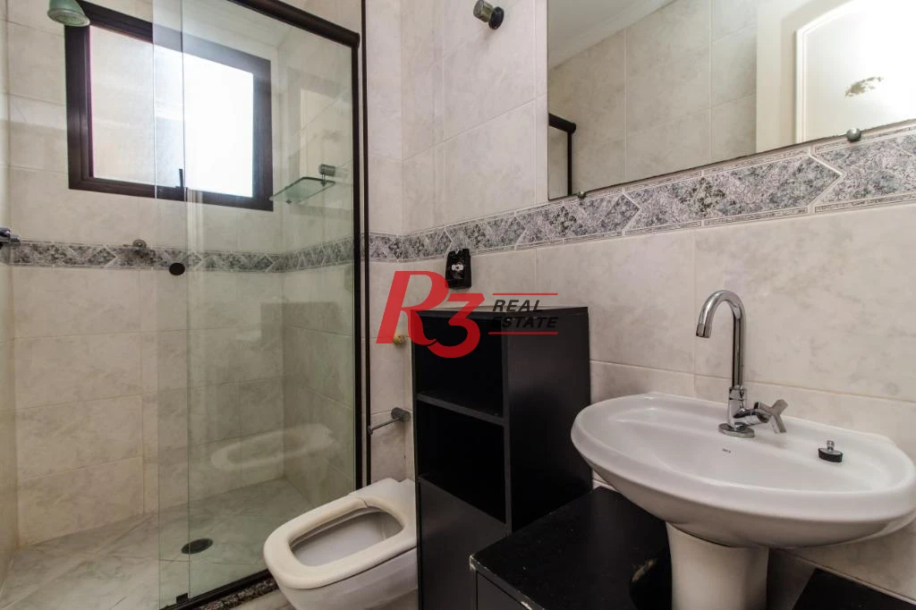Apartamento com 3 dormitórios para alugar, 179 m² por R$ 11.000,02/mês - Gonzaga - Santos/SP