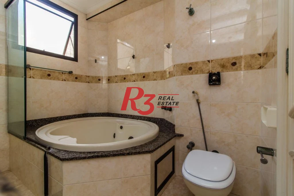 Apartamento com 3 dormitórios para alugar, 179 m² por R$ 11.000,02/mês - Gonzaga - Santos/SP