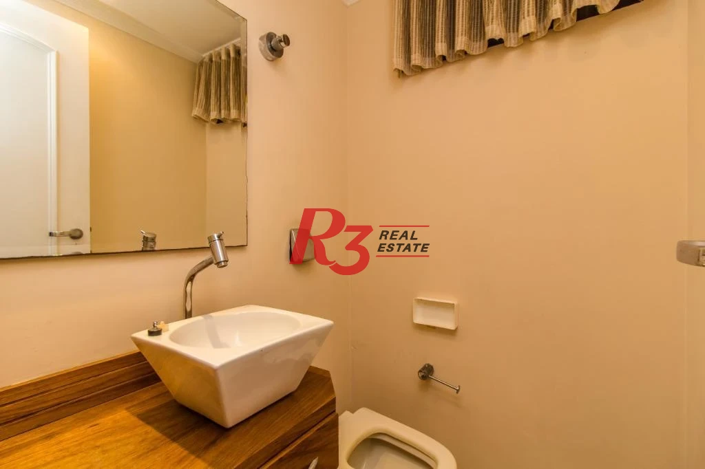 Apartamento com 3 dormitórios para alugar, 179 m² por R$ 11.000,02/mês - Gonzaga - Santos/SP