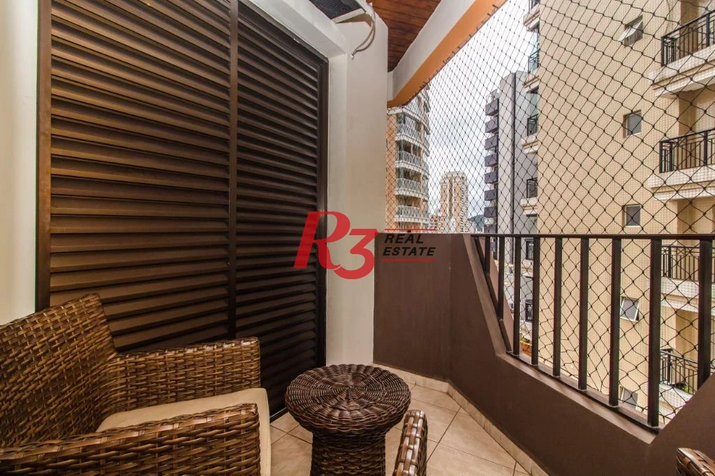 Flat com 1 dormitório à venda, 47 m² - Gonzaga - Santos/SP