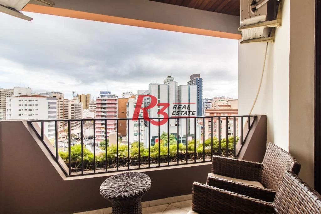 Flat com 1 dormitório à venda, 50 m² - Gonzaga - Santos/SP