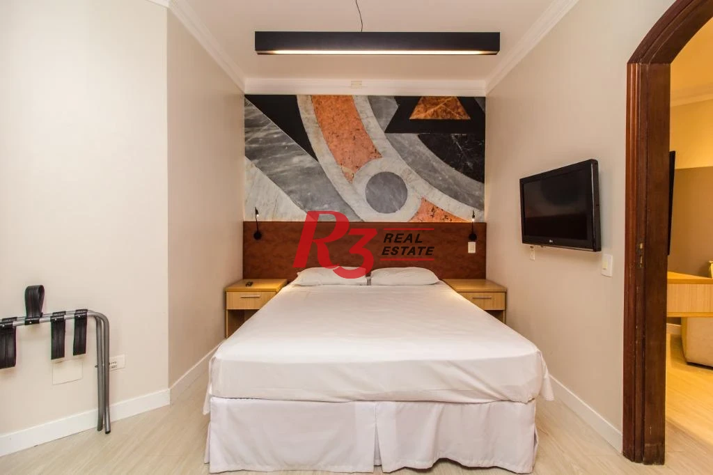 Flat com 1 dormitório à venda, 50 m² - Gonzaga - Santos/SP
