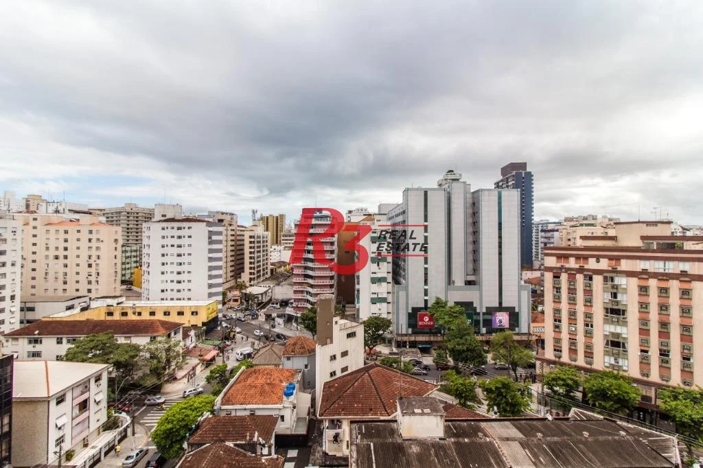 Flat com 1 dormitório à venda, 50 m² - Gonzaga - Santos/SP