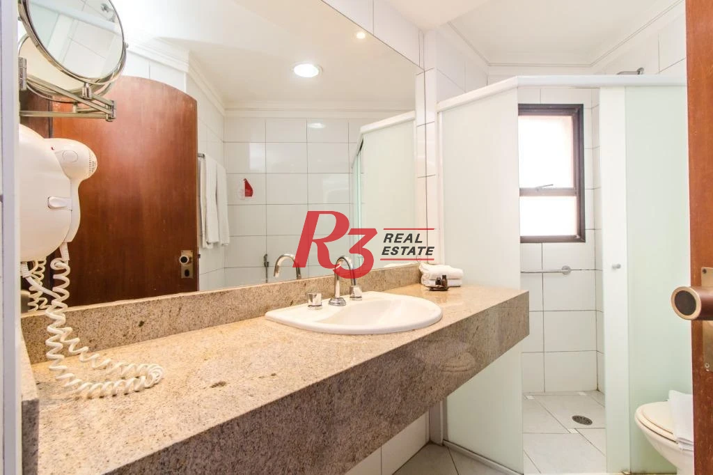 Flat com 1 dormitório à venda, 50 m² - Gonzaga - Santos/SP